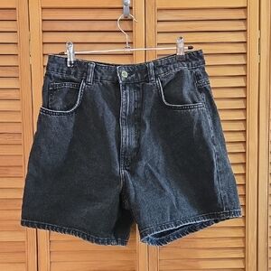 Zara Trafaluc Black Denim Shorts